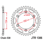 Звезда задняя (ведомая),(сталь) JT 1306.41