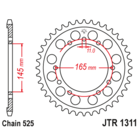 Звезда задняя (ведомая),(сталь) JT 1311.45