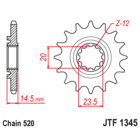 Звезда ведущая , с демпфером, JT 1345.13RB