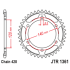Звезда задняя (ведомая),(сталь) JT 1361.50
