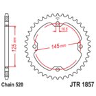 Звезда задняя (ведомая),(сталь) JT 1857.38