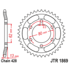 Звезда задняя (ведомая),(сталь) JT 1869.45