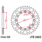 Звезда задняя (ведомая),(сталь) JT 245/2.45