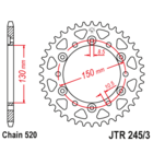 Звезда задняя (ведомая),(сталь) JT 245/3.43