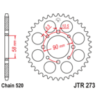 Звезда задняя (ведомая),(сталь) JT 273.44
