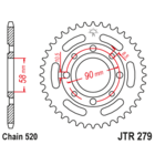 Звезда задняя (ведомая),(сталь) JT 279.33
