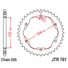 Звезда задняя (ведомая),(сталь) JT 761.41