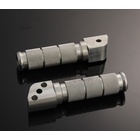 Подножки задние Kawasaki CRAZY IRON серебристые тип 1