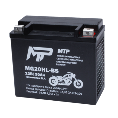 Аккумулятор МТР MG20HL-BS, 12V, SLA