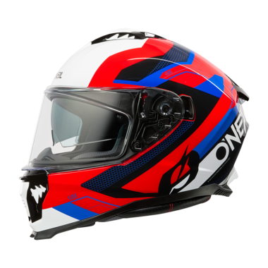 Шлем интеграл ONEAL Challenger EXO red/blue V.25, глянец