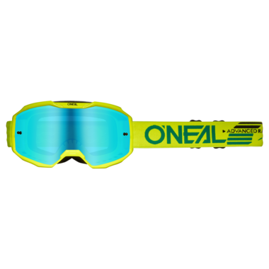 Маска кроссовая ONEAL B-10 Solid V.24, желтый, иридиевые линзы