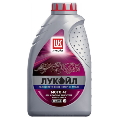 Масло моторное Лукойл Moto 10W-40 4Т, 1 л. (1595329)