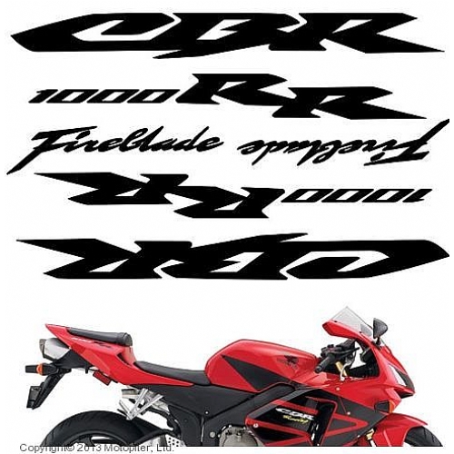 CRAZY IRON Наклейка на пластик, Honda CBR1000RR (decals_1000rr)