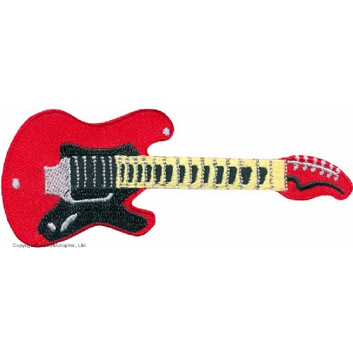 Нашивки Нашивка Guitar red - Гитара красная