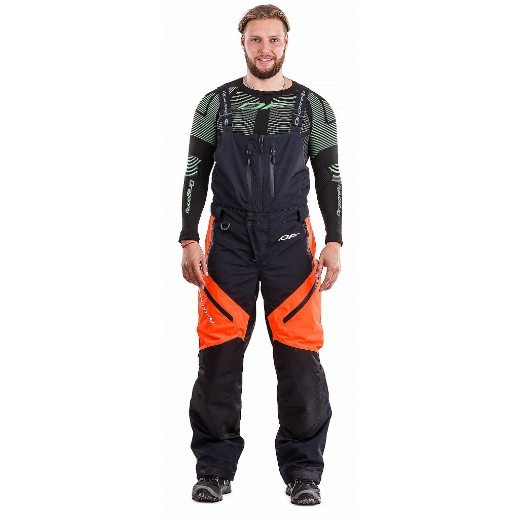 DRAGONFLY Снегоходные штаны Sport Black-Orange 2019