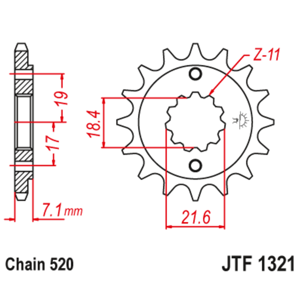 JT Звезда ведущая , JT 1321.13