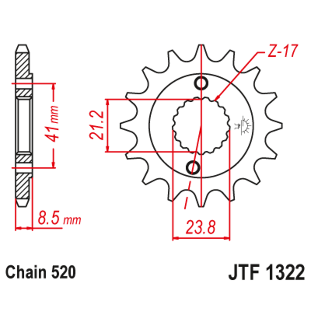 JT Звезда ведущая , JT 1322.13