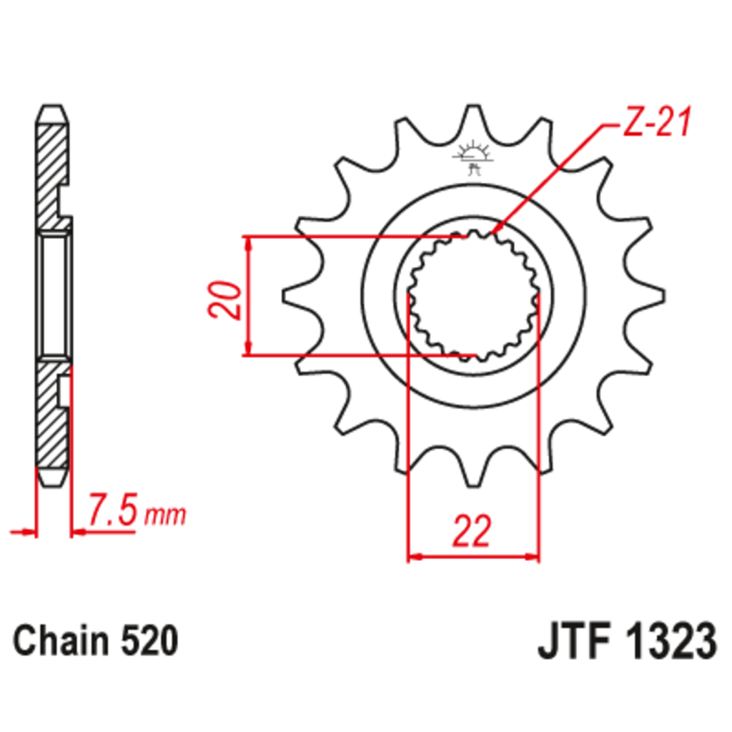 JT Звезда ведущая , JT 1323.12