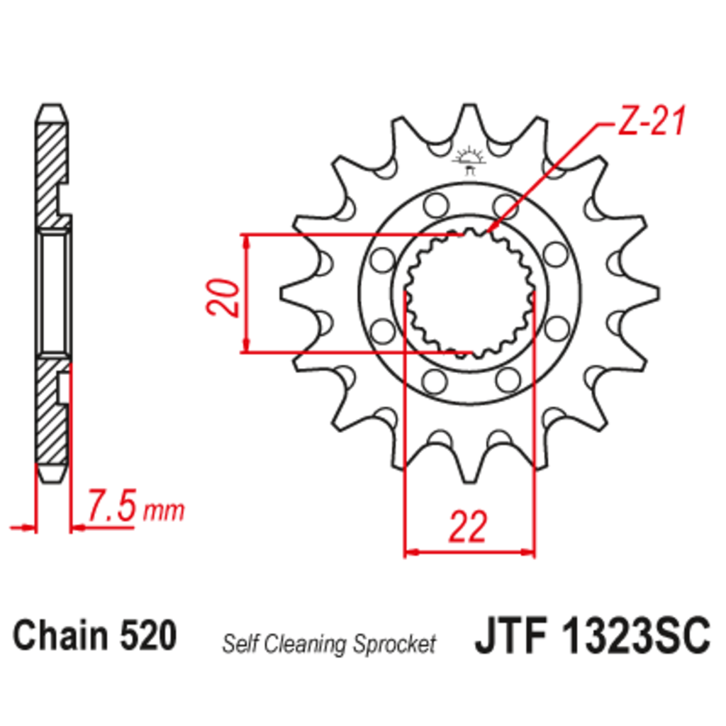 JT Звезда ведущая , JT 1323.13SC