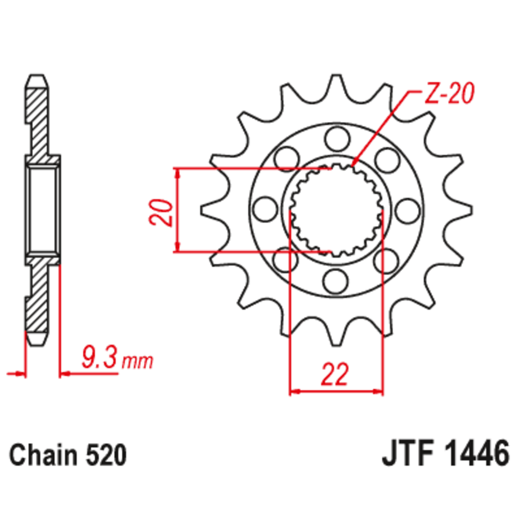 JT Звезда ведущая , JT 1446.14SC