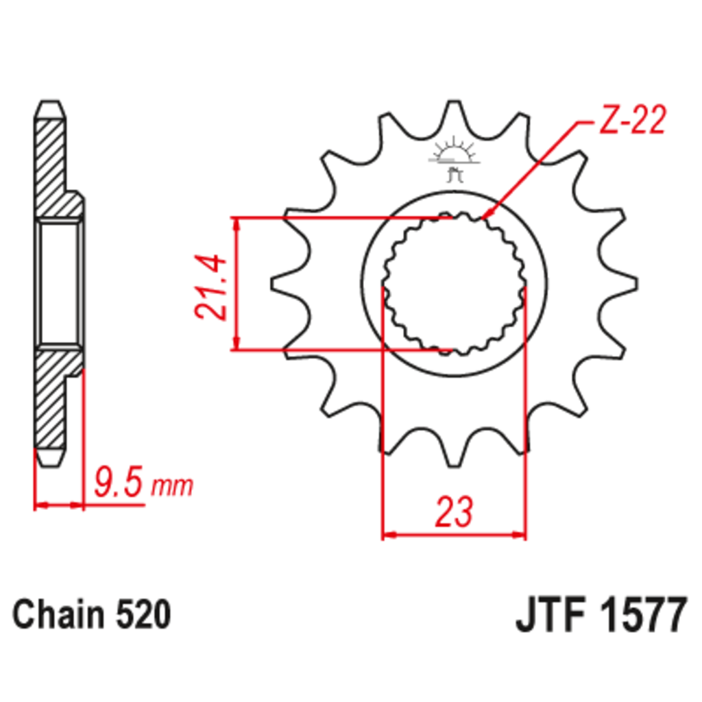 JT Звезда ведущая , JT 1577.15