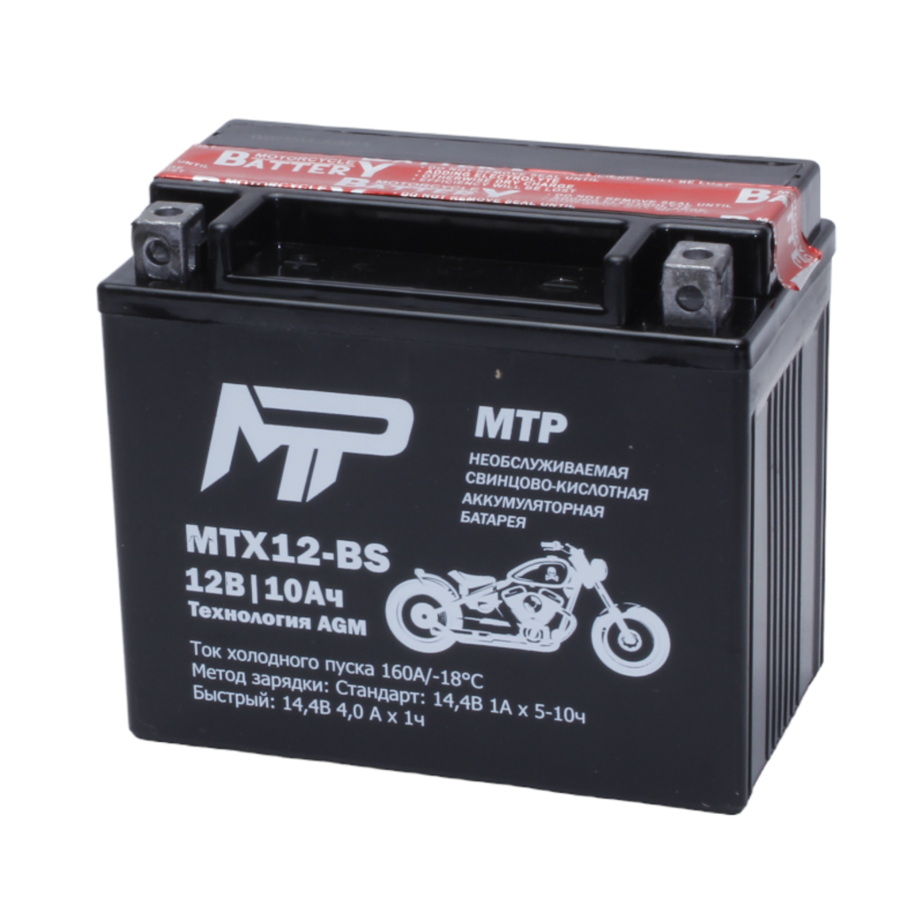MTP Аккумулятор МТР MTX12-BS, 12V, AGM