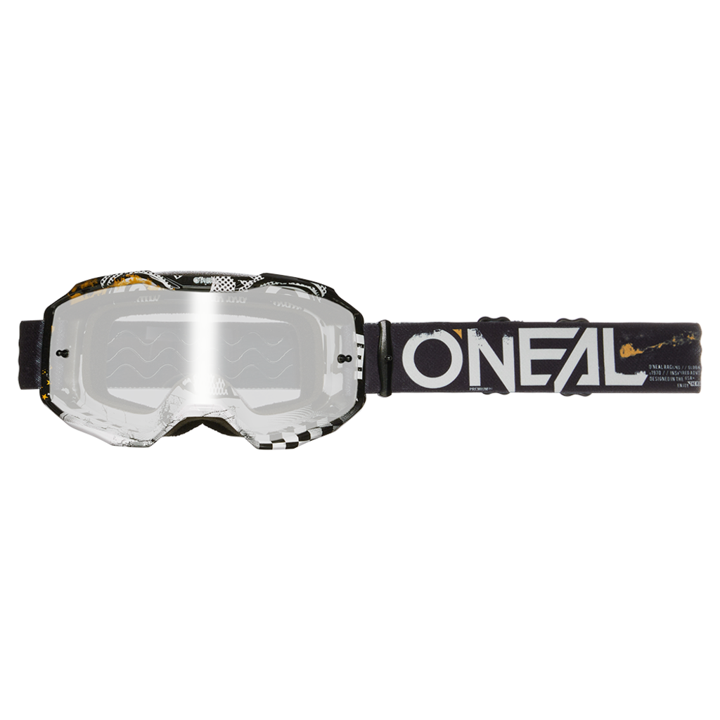 ONEAL Маска кроссовая ONEAL B-10 Attack V.24, черный, зеркальные линзы