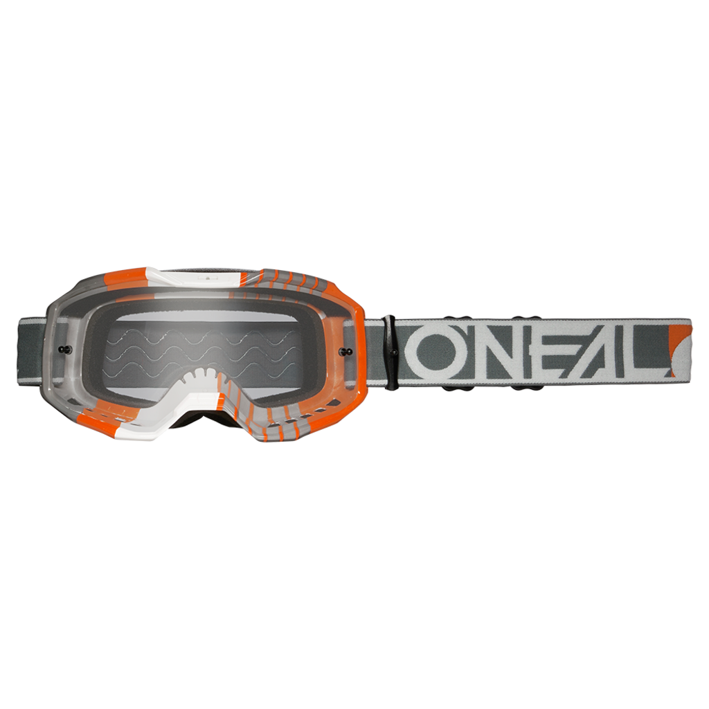 ONEAL Маска кроссовая ONEAL B-10 Duplex V.24, оранжевый, прозрачные линзы