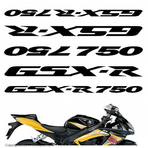 CRAZY IRON Наклейка на пластик, Suzuki GSXR 750 (decals_gsxr750)