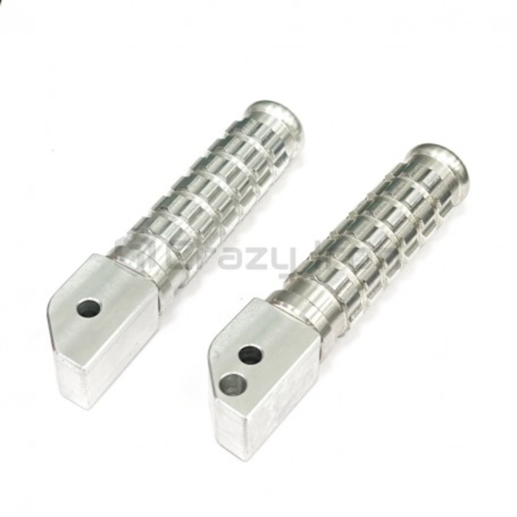 CRAZY IRON Подножки задние Honda CRAZY IRON серебристые тип 1